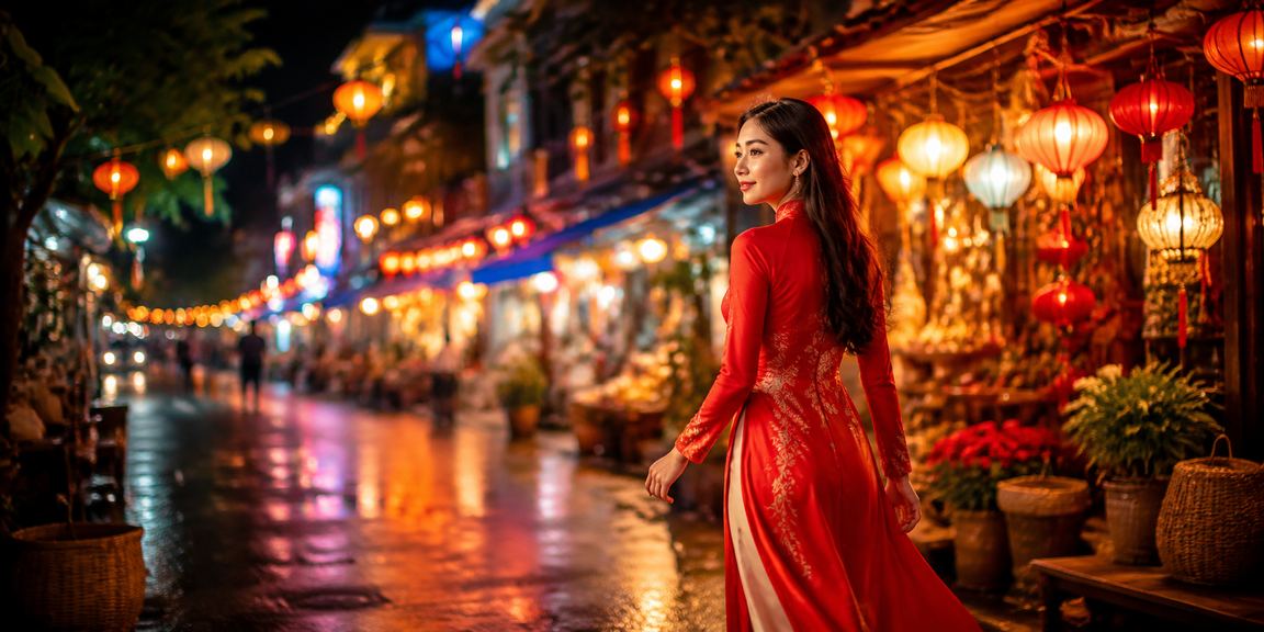 Người phụ nữ mặc áo dài tại Buôn Ma Thuột tham gia casino trực tuyến trên thiết bị di động