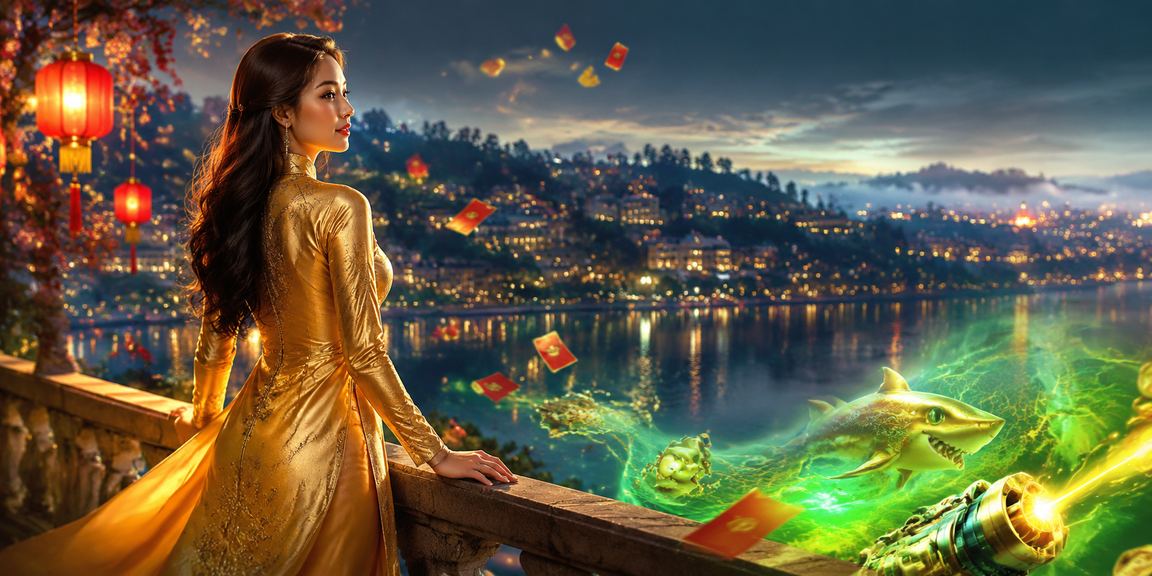 Không khí lễ hội tại Đà Lạt với người chơi mặc áo dài tham gia trò chơi trực tuyến